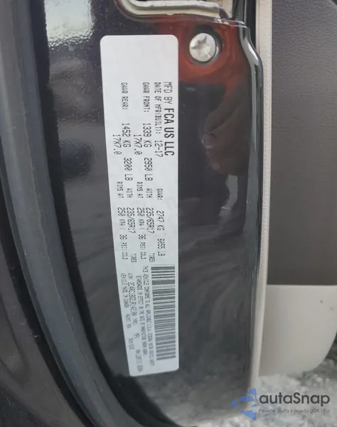 2018 Chrysler Pacifica Touring L z USA, uszkodzony, nr VIN 2C4RC1BG2JR142100